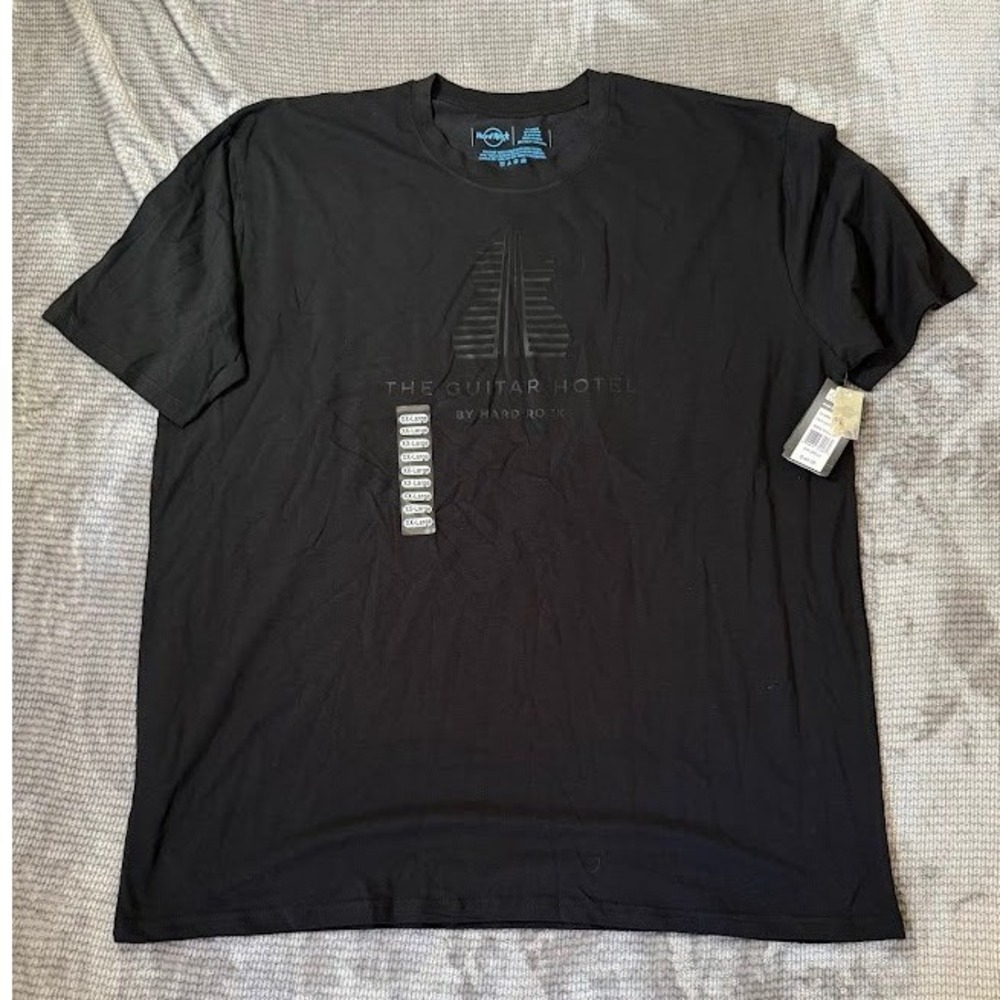 Hard Rock Cafe The Guitar Hotel Black Graphic T-Shirt Mens XXL NWT 886676322482